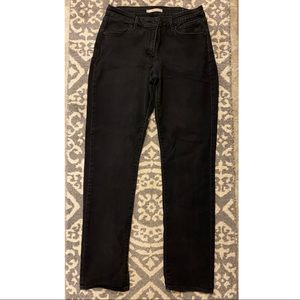 Levi Strauss Mid Rise Skinny Black Jeans Size 12